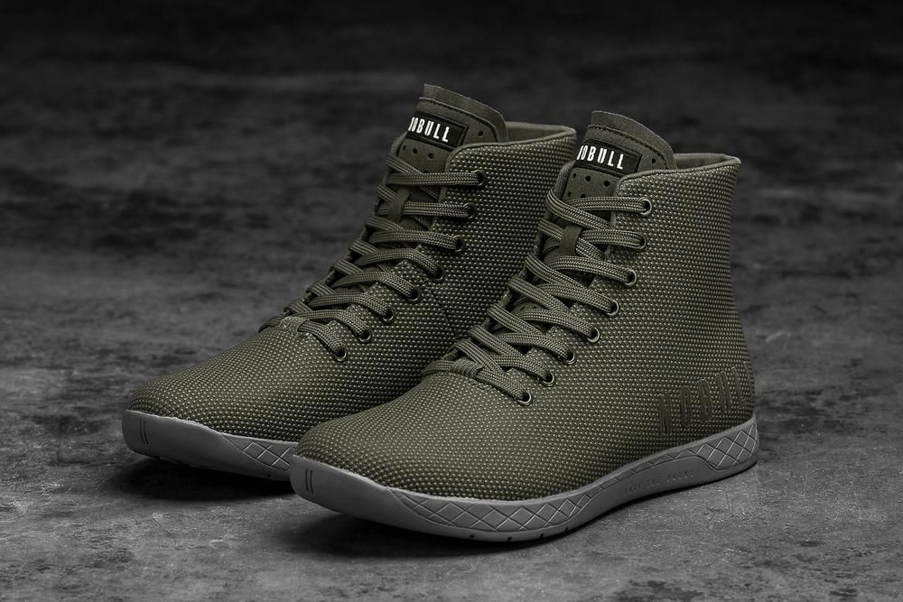 Baskets Montantes NOBULL Homme Grise - Chaussures NOBULL High-Top Superfabric,France (4612-WRDAB)